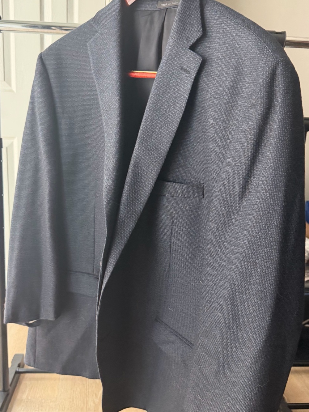 Ralph Lauren Men's Blue-Gray Textured Sport Coat